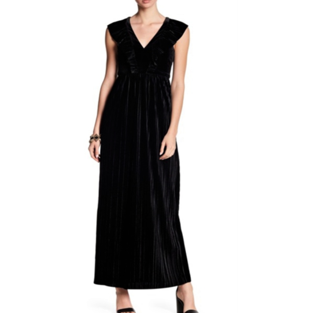 Nwt Bcbgeneration Ruffle Front Maxi Dress